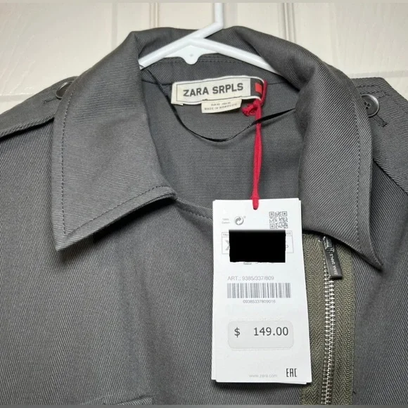 NWOT Zara Surplus Line S Military Jacket Dress one of a kind wardrobe must. #16 - Picture 3 of 6